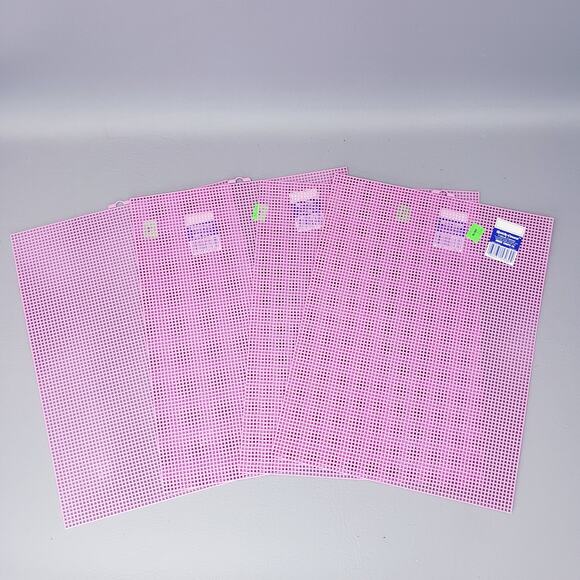 Lot of 17 Quick Count Plastic Canvas Sheets 7 Mesh 10.5" x 13.5" Multicolor - Picture 6 of 14